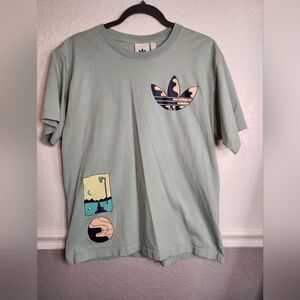 Adidas Graphic Mens Tee‎ in Sage Green Size L